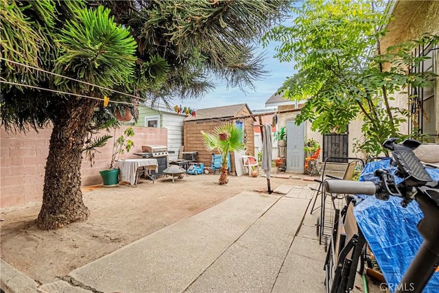 view of patio / terrace with grilling area