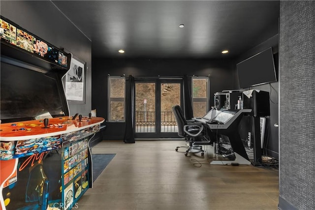 8350 Hillcroft Dr, West Hills, CA 91304 - office featuring wood finished floors and recessed lighting