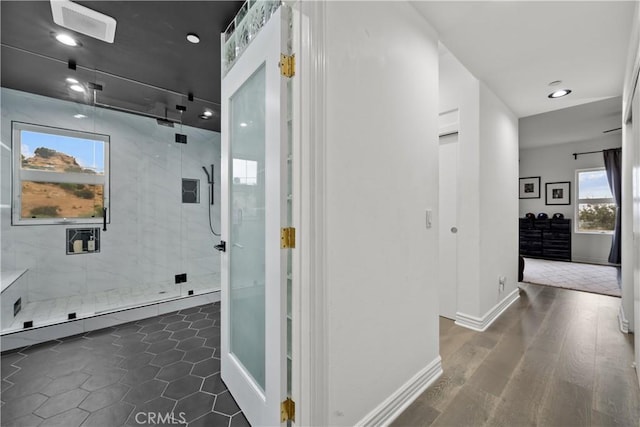 8350 Hillcroft Dr, West Hills, CA 91304 - hall featuring baseboards and recessed lighting