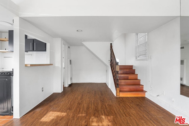 interior space featuring dark hardwood / wood-style floors