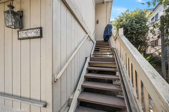 view of stairs