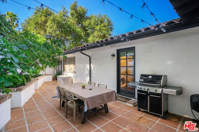 view of patio featuring area for grilling