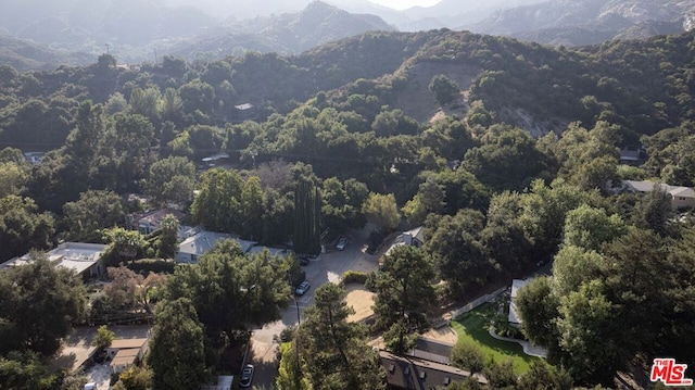 aerial view featuring a mountain view