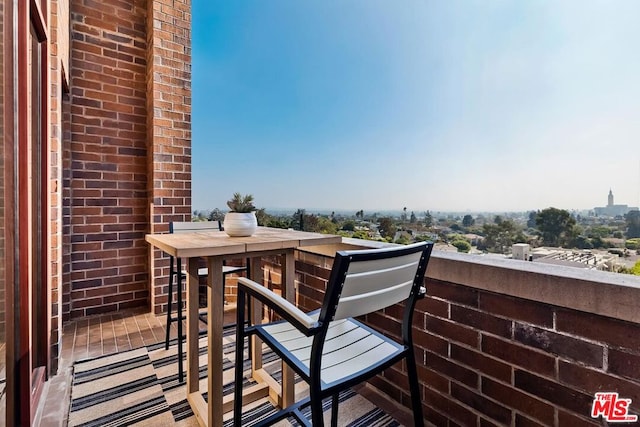 view of balcony