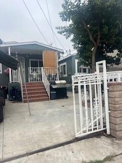 view of gate featuring fence