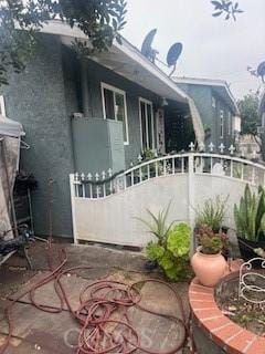 view of side of property with fence