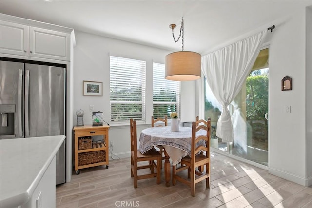 view of dining area