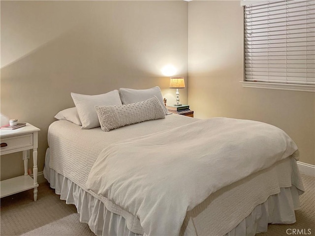 bedroom with carpet floors