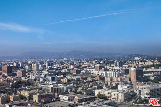 property's view of city with a mountain view