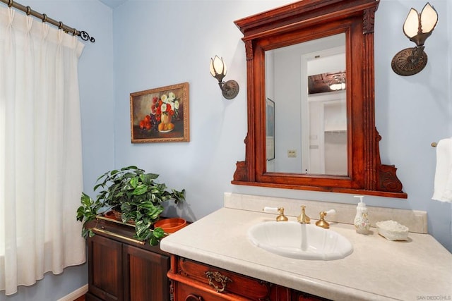 bathroom featuring vanity