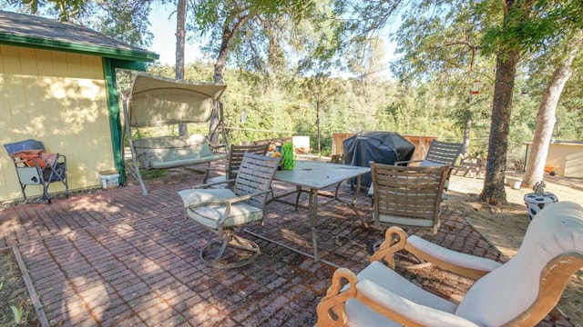 view of patio / terrace with grilling area