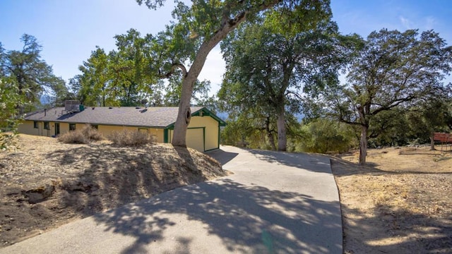 view of home's exterior featuring a garage