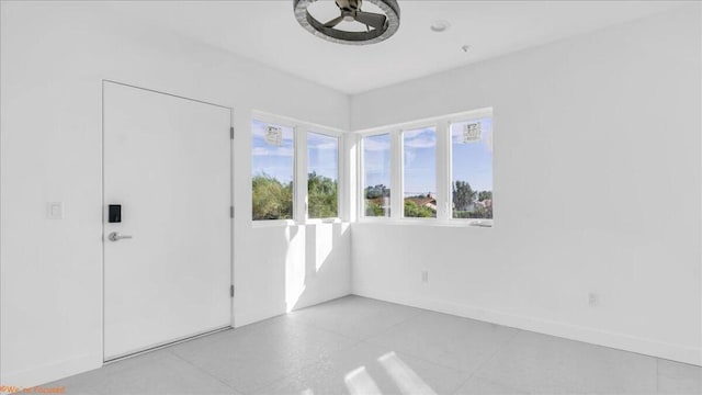 view of tiled empty room