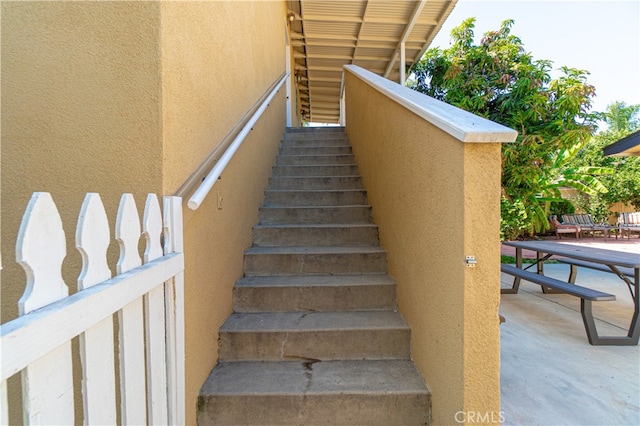 view of staircase