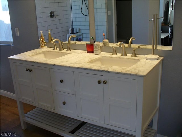 bathroom featuring vanity