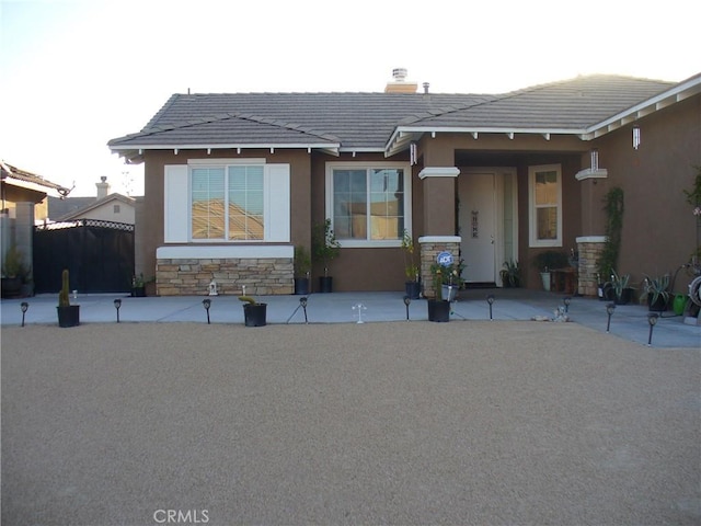 view of front of home