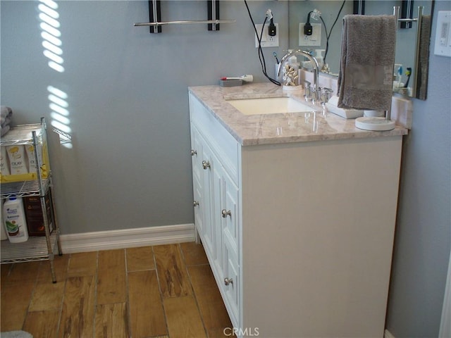 bathroom featuring vanity