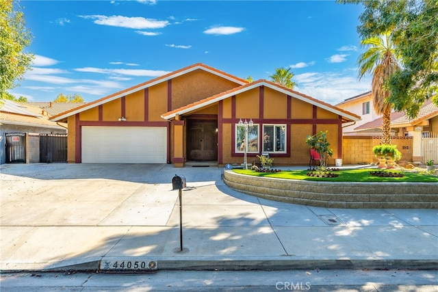 view of front of house featuring a garage