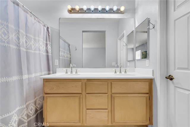 bathroom featuring vanity