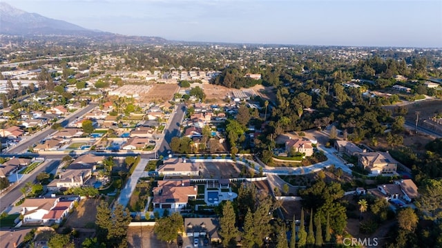 bird's eye view featuring a mountain view