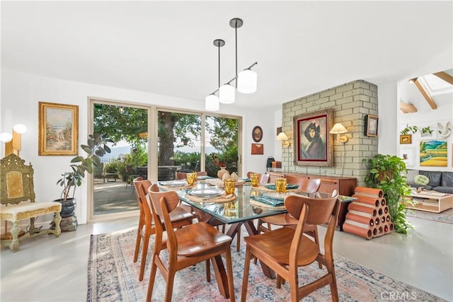 view of dining room