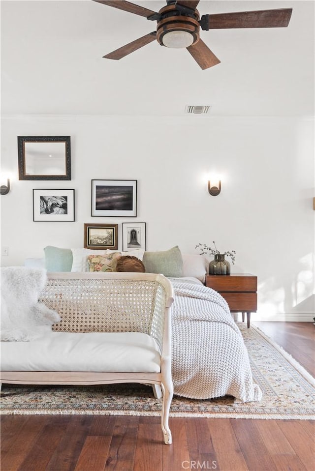 sitting room featuring hardwood / wood-style floors