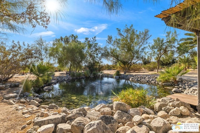 view of water feature