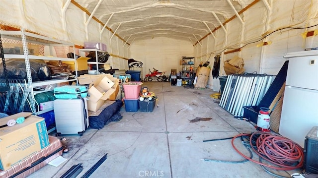 view of storage room