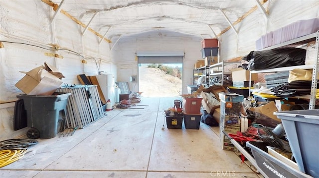 miscellaneous room with concrete flooring