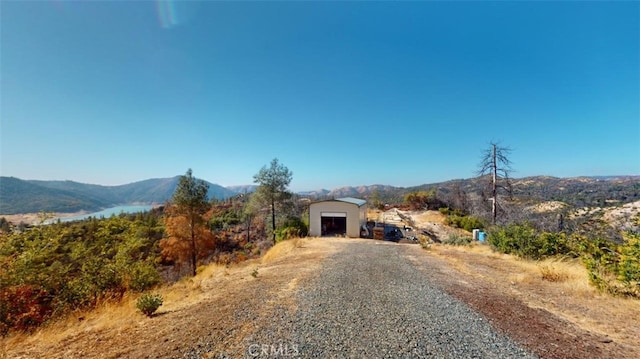 view of street featuring a mountain view