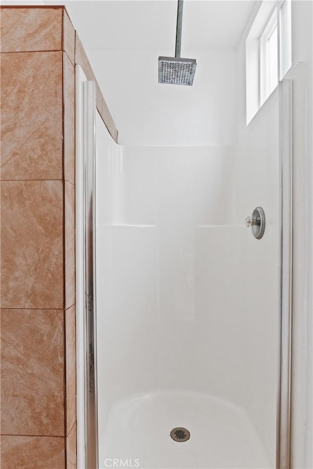 bathroom featuring walk in shower