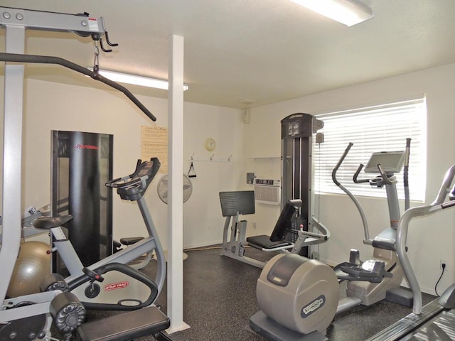 view of workout area