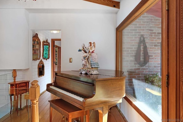 miscellaneous room featuring light hardwood / wood-style flooring