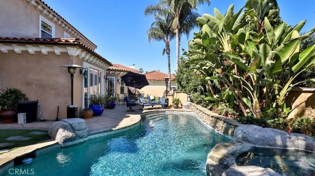 view of pool with a patio