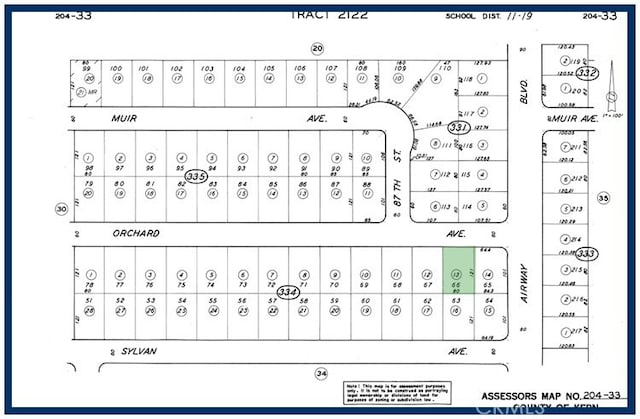 66LOT Orchard Ave, California City CA, 93505 land for sale