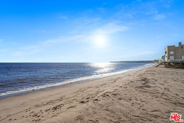 property view of water with a view of the beach