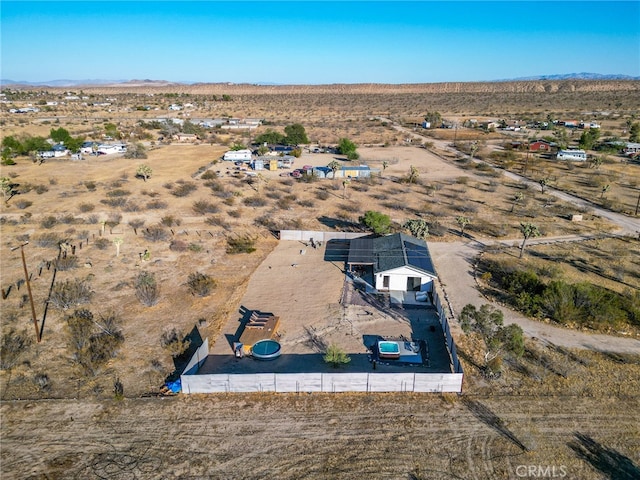 bird's eye view with a rural view