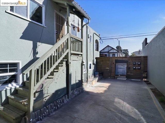 view of home's exterior featuring a patio area