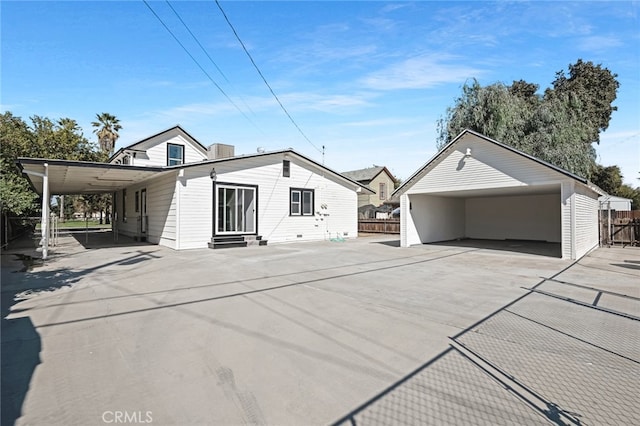 view of rear view of property