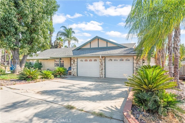 view of front of house featuring a garage