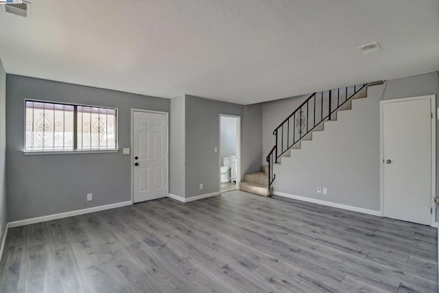 foyer entrance featuring light hardwood / wood-style flooring