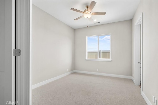 26176 Boulder View Ct, Menifee, CA 92584 - empty room with light carpet and a ceiling fan