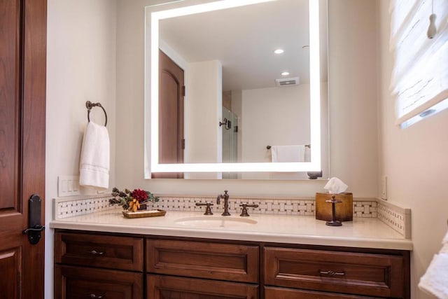 bathroom featuring vanity