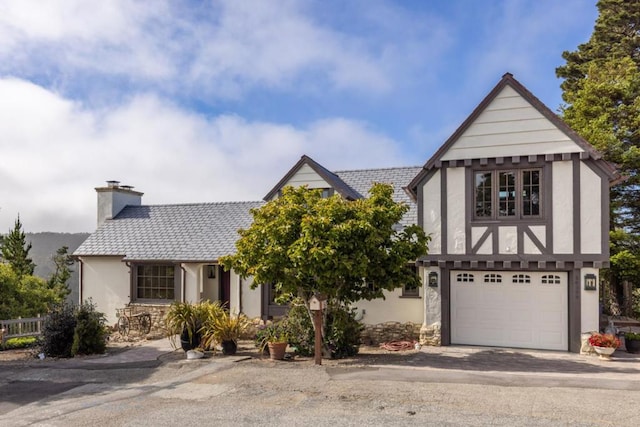 view of front of home featuring a garage