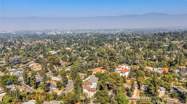 1317 Pacific St, Redlands, CA 92373 - aerial overview of property's location with a mountain backdrop