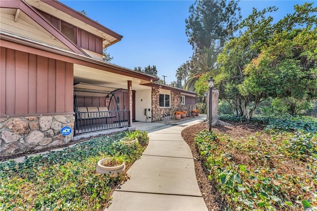 exterior space with a patio