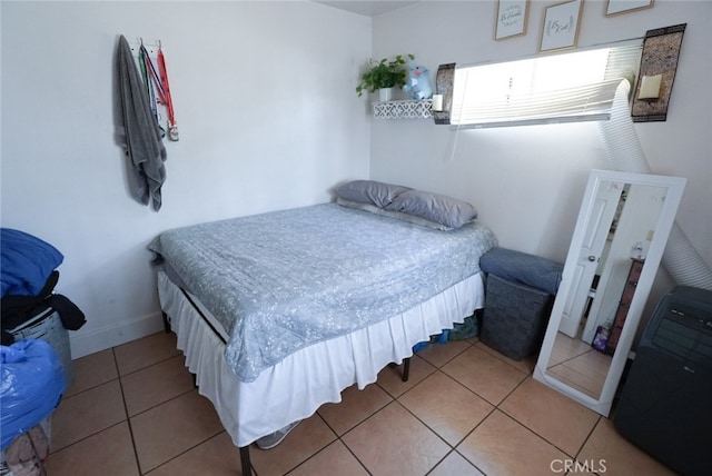 view of tiled bedroom