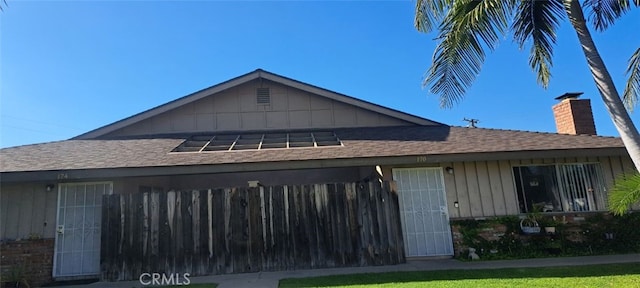 view of front of home