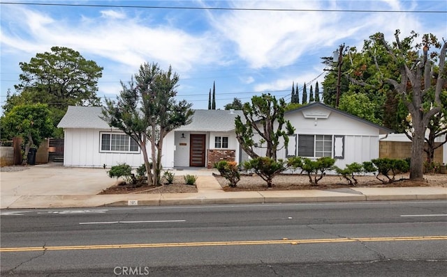 view of ranch-style home