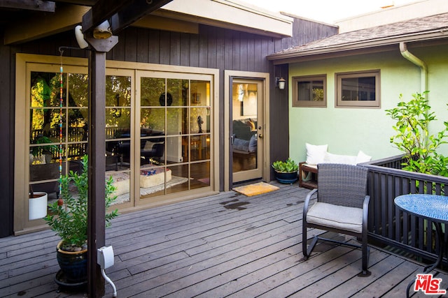 view of wooden terrace